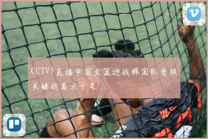CCTV5直播中国女篮迎战韩国队晋级关键战看点十足